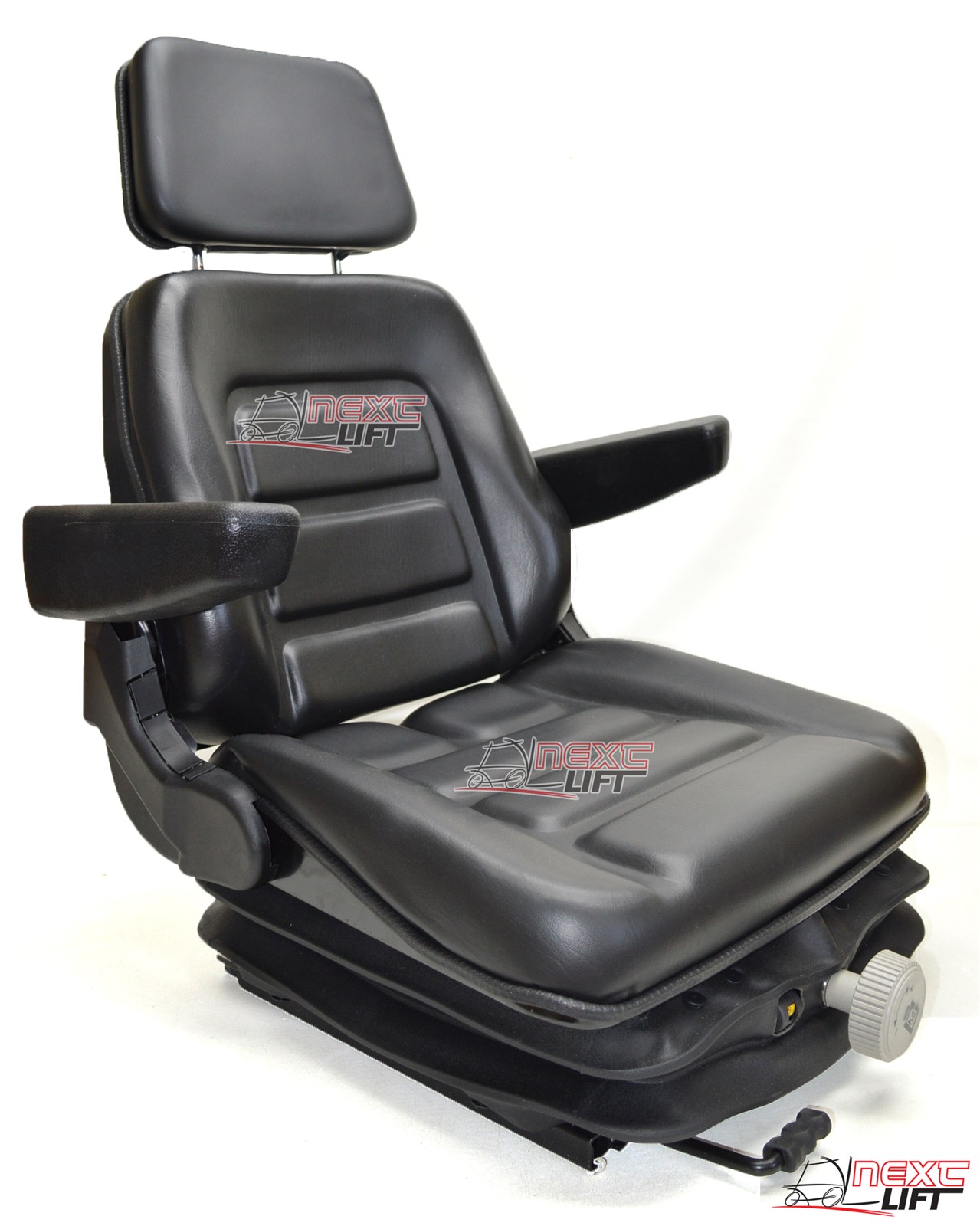 NEW LOW PROFILE SUSPENSION SEAT WITH ARMREST DOZER BACKHOE TRACTOR SKIDSTEER