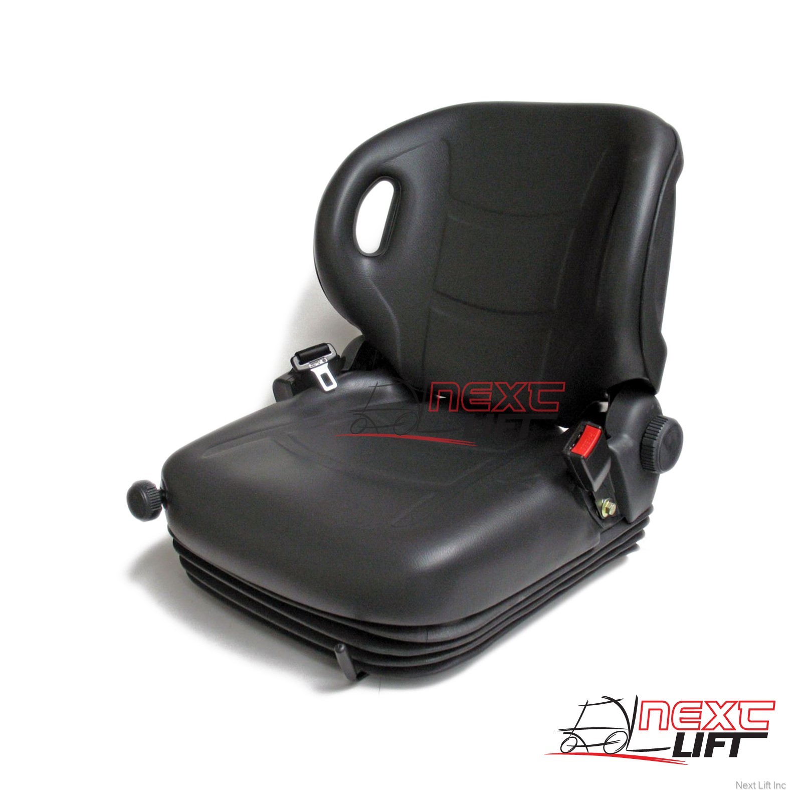 NEW MOLDED TOYOTA FORKLIFT SUSPENSION SEAT W/ SEATBELT & SWITCH PREMIUM